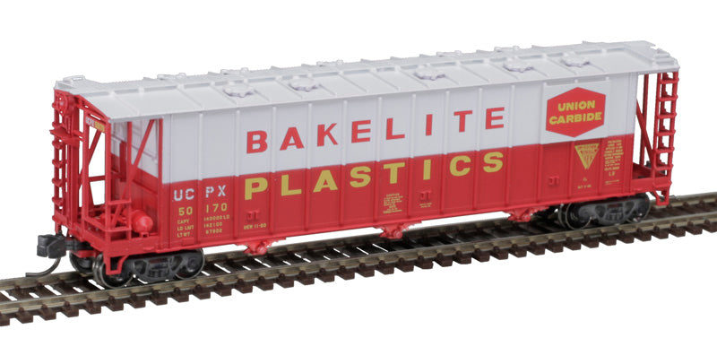 ATLAS 50006329 3500 Dry-Flo 3 bay hopper Bakelite Plastics UCPX #50170 (red, white) N Scale