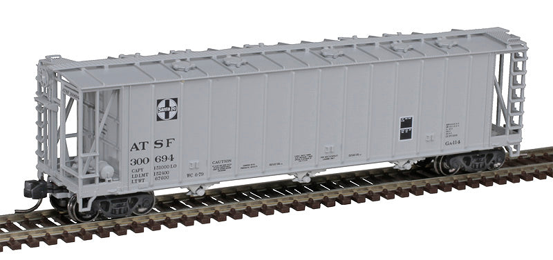 ATLAS 50006337 3500 Dry-Flo 3 bay hopper ATSF Santa Fe #300694 (gray, black) N Scale