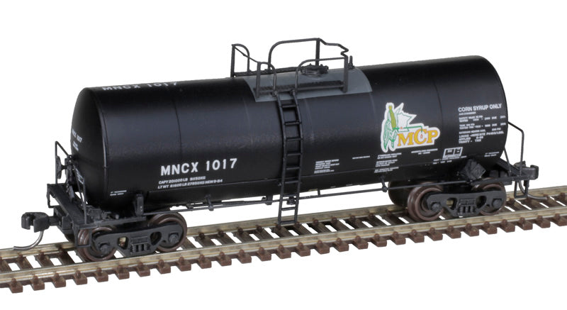 Atlas 50006463 Trinity 17,600-Gallon Corn Syrup Tank Car - Minnesota Corn Processors MNCX #1012 (black, white, yellow, green) N Scale