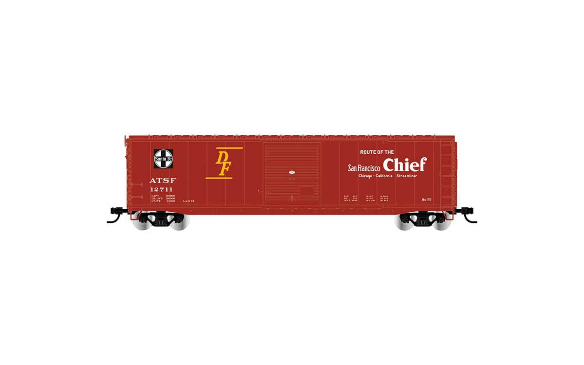 Image for 635-HR6661B 50'Box ATSF 12712