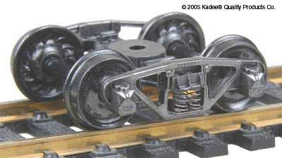 556 Kadee / Vulcan Double Truss Trucks Metal Fully Sprung Equalized Self Centering Trucks 1 Pair  (HO Scale) Part # 380-556