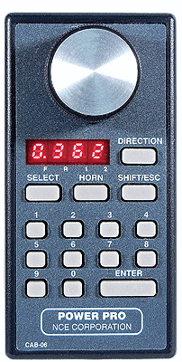 NCE / Cab06 Intermediate DCC Throttle -- S (SCALE=ALL) Part # = 524-39