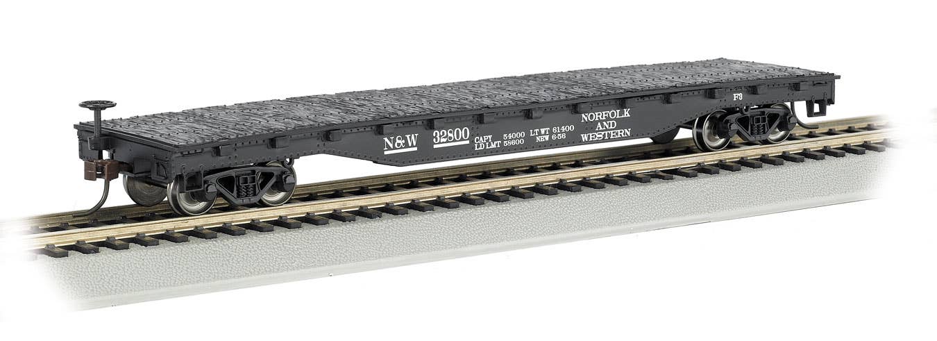 Bachmann 17342 52' Flatcar - Ready to Run - Silver Series(R