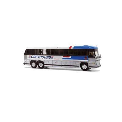 Iconic 87-0341 5-Bus Set - Assembled -- Greyhound Canada Tribute (5 Different Schemes) HO Scale
