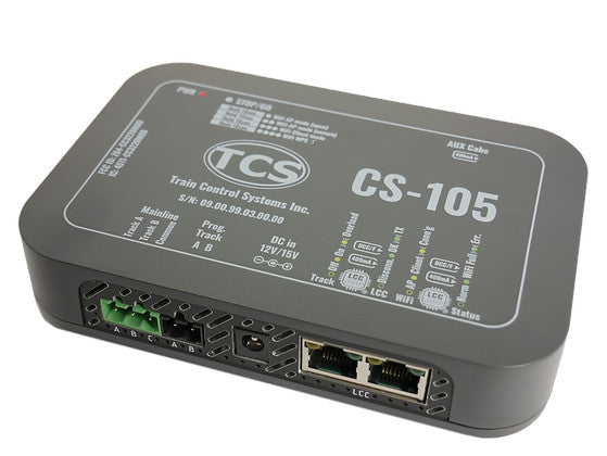 TCS CS-105 DCC Command Station 15v All Scale – YankeeDabbler