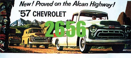 Image for 293-2656 Billboard 1957 Chevrolet