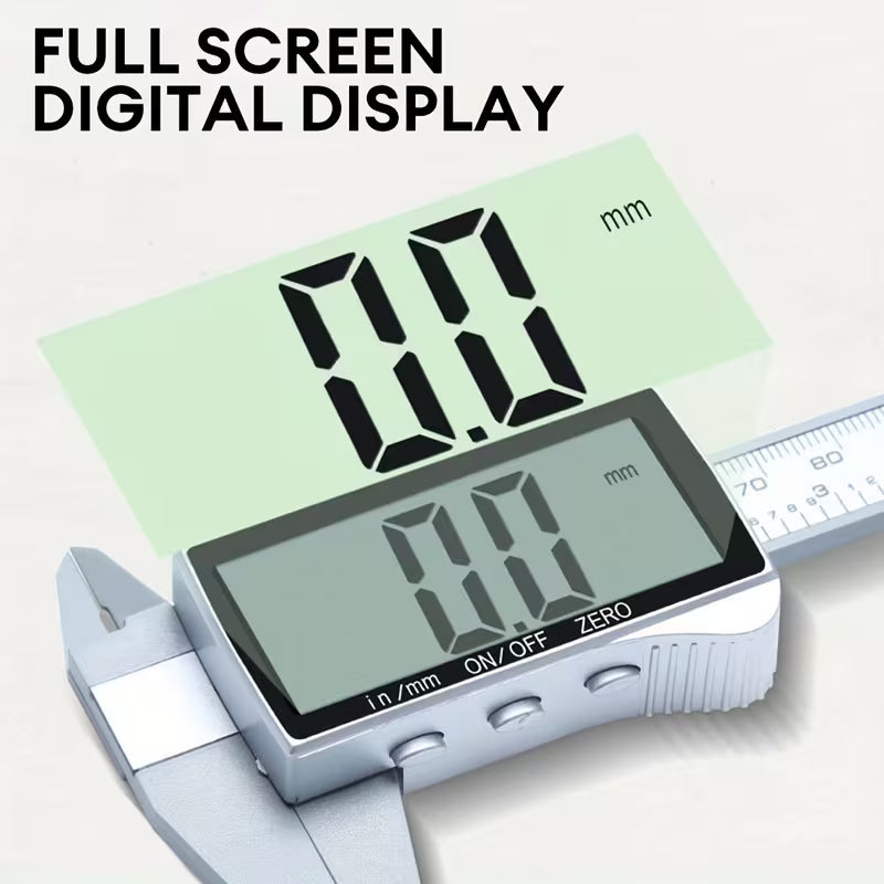 0-6"/150mm Digital Caliper, Scale Caliper Precision Measuring Tool, Vernier Caliper with Display, Inch/Millimeter Conversion ALL Scale