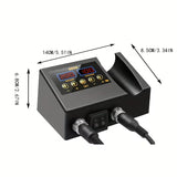 600W 2-in-1 Digital Soldering Station - Temperature Adjustable Soldering Iron And Hot Air Gun for PCB IC Rework Repair - Advanced Soldering Tools for Electronics Hobbyists And Professionals ALL Scale