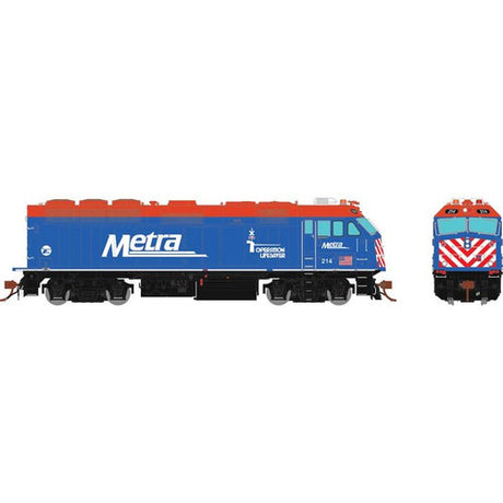 Rapido 83705 F40PHM-2 DCC Metra 214 Rapido Trains Inc  w/LokSound & DCC HO Scale