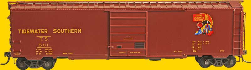 Kadee 6406 50 Boxcar - Tidewater Southern TS #501 (SCALE=HO)  Part #380-6406