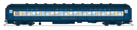 BLI 6438 CNJ 80' Passenger Coach, Blue Comet, Single Car, HO (Fantasy Paint Scheme)  HO Scale