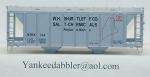20101 (HO Scale) Yankee Dabbler-67-20101 W.H.Shurtleff Co    Salt-Chemical 70 Ton 2-Bay Cvrd Hopper 20101   144