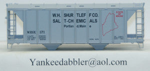 20103 (HO Scale) Yankee Dabbler-67-20103 W.H.Shurtleff Co    Salt-Chemical 70 Ton 2-Bay Cvrd Hopper 20103   171