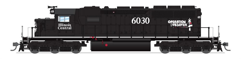 BLI 6787 SD40-2 IC - Illinois Central #6257 Broadway Limited Paragon 4 w/Sound & DCC HO Scale