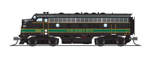 BLI 6866 EMD F7 A/B, RDG 269A/269B, Black, Green, & Yellow, A-unit Paragon4 Sound/DC/DCC, Unpowered B, N Scale