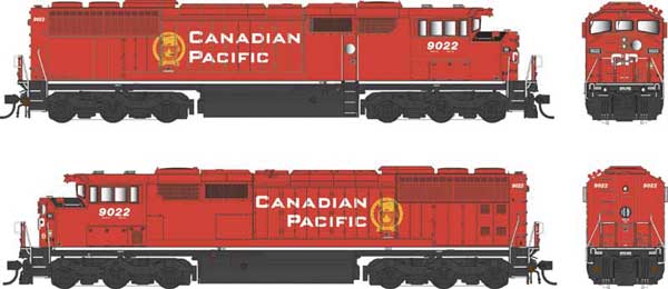 Bowser 25348 GMD SD40-2F Canadian Pacific #9010 (2022 red, white, black, yellow Beaver Logo) DCC & Sound HO Scale