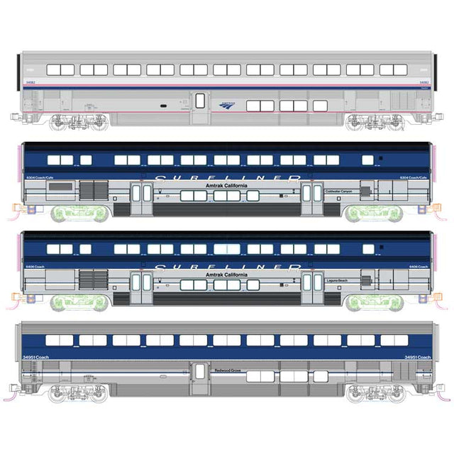 Image for 381-10690021 Amtrak Pacif Surf 4 w/Lgt