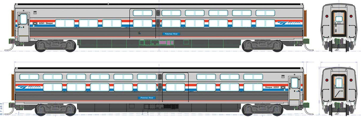 Image for 381-356221 Amtrak View Sleeper 62501