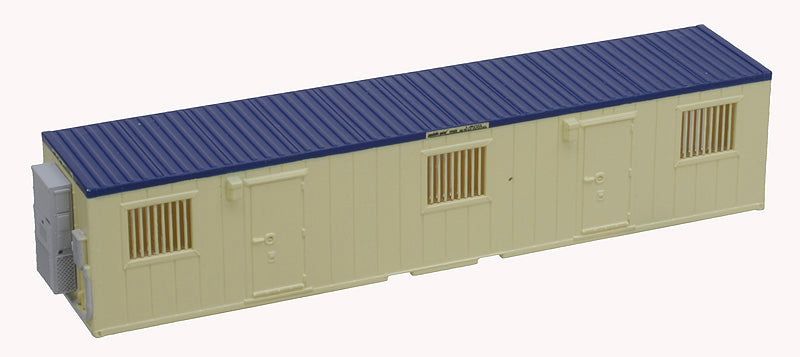 Atlas 70000234 40' Mobile Office Container - Assembled Mobile Mini (tan, blue) N Scale