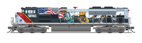 BLI Broadway Limited 7029 EMD SD70ACe, UP #1111, "Powered By Our People", Paragon4 Sound & DCC, N Scale