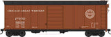 Bowser 42845 40' Steel Boxcar - CGW - Chicago Great Western #92035 (Boxcar Red, black, Corn Belt Logo) HO Scale