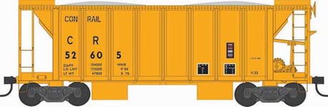 Bowser 43102 70-Ton 2-Bay Ballast Hopper - CR Conrail #52651 (MOW yellow) HO Scale