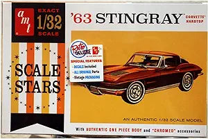 AMT 1112 1963 Stingray Corvette Hardtop 1/32 Scale Model Kit