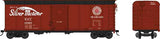 Bowser 42333 Class X-31a 40' Single-Door Flush-Roof Boxcar - Seaboard Air Line 19405 (Boxcar Red, black, Silver Meteor Slogan) HO Scale