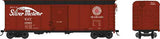 Bowser 42333 Class X-31a 40' Single-Door Flush-Roof Boxcar - Seaboard Air Line 19405 (Boxcar Red, black, Silver Meteor Slogan) HO Scale