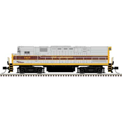 Atlas 40006121 Alco C424 - Sound and DCC - Master(R) Gold -- Erie Lackawanna #2405 (gray, maroon, yellow) N Scale