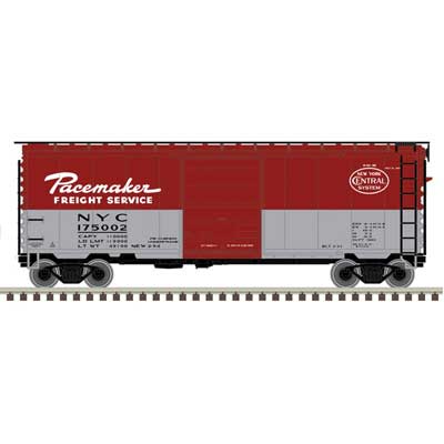 Atlas 50007366 P-S PS-1 40' Boxcar w/8' Door - Ready to Run - Master -- New York Central #175002 (Pacemaker, black, gray) N Scale