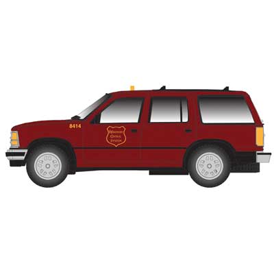 Atlas 60000173 1993 Ford(R) Explorer 2-Pack - Assembled -- Wisconsin Central (maroon, yellow) N Scale