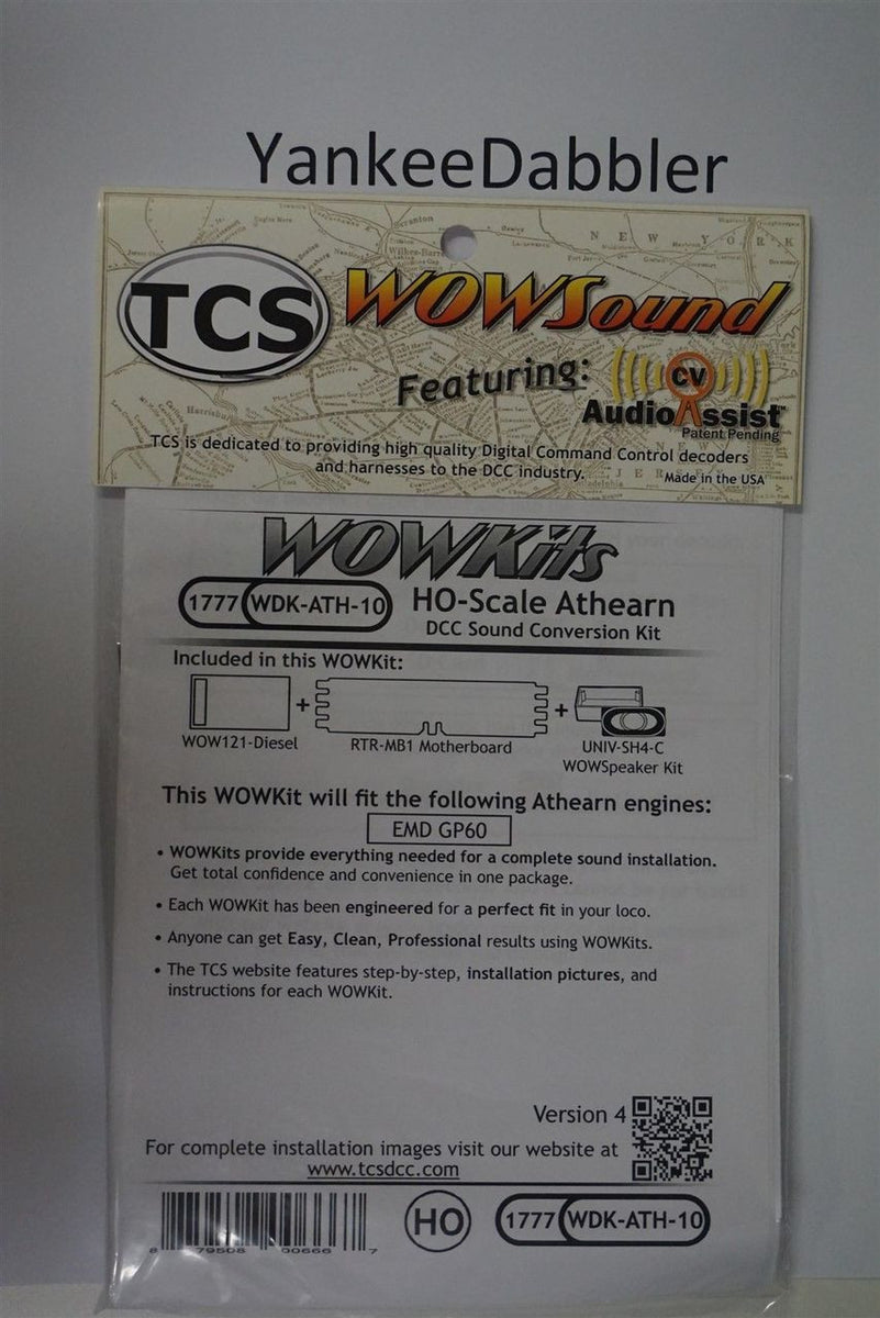 Kit Conversione Audio DCC TCS 1777 WDK-ATH-10 Per Locomotiva Athearn EMD GP60 In Scala HO - Foto 3