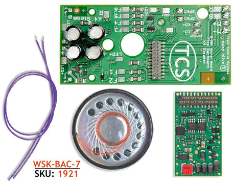 ⁣SKU: 1921 This WSK-BAC-7 WOWKit is a DCC sound total conversion solution which includes all of the components necessary to convert your engine to WOWSound with a built-in Keep-Alive™.⁣ Purchasing these various items in a single kit not only provides an economical solution it also gives you the assurance that you'll have everything you need for your install.This WOWKit makes for a simple and easy installation so organized and clean it makes everyone look like a professional! Each WOWKit has beautiful instal