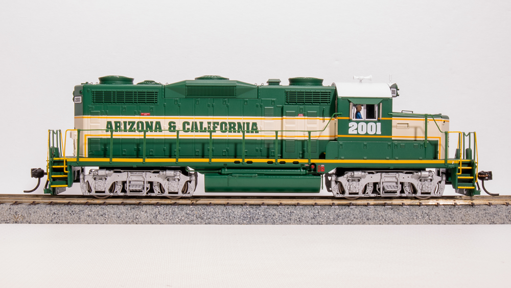 BLI 7450 GP20 ARZC Arizona & California #2001, Green/Cream/Yellow Paragon 4 w/Sound & DCC HO Scale Broadway Limited