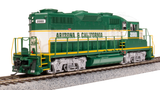 BLI 7451 GP20 ARZC Arizona & California #2004, Green/Cream/Yellow Paragon 4 w/Sound & DCC HO Scale Broadway Limited