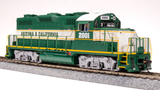 BLI 7451 GP20 ARZC Arizona & California #2004, Green/Cream/Yellow Paragon 4 w/Sound & DCC HO Scale Broadway Limited