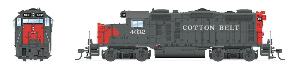 BLI 7464 GP20 SSW Cotton Belt #4032, Gray w/ Red, Paragon 4 w/Sound & DCC HO Scale Broadway Limited