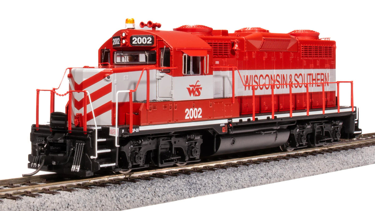 BLI 7470 GP20 WS Wisconsin Southern #2002 Paragon 4 w/Sound & DCC HO Scale Broadway Limited