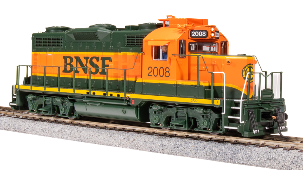 BLI 7473 GP20 BNSF #2008, Heritage I Scheme Paragon 4 w/Sound & DCC HO Scale Broadway Limited