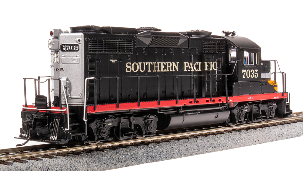 BLI 7476 GP20 SP Southern Pacific #7035, Black Widow Scheme Paragon 4 w/Sound & DCC HO Scale Broadway Limited