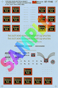 Image for 460-871140 CB&Q Superpower Stm Locos