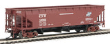 Atlas 20004569 70-Ton Hart Ballast Car - Chicago & North Western #13576 (Boxcar Red, black) HO Scale