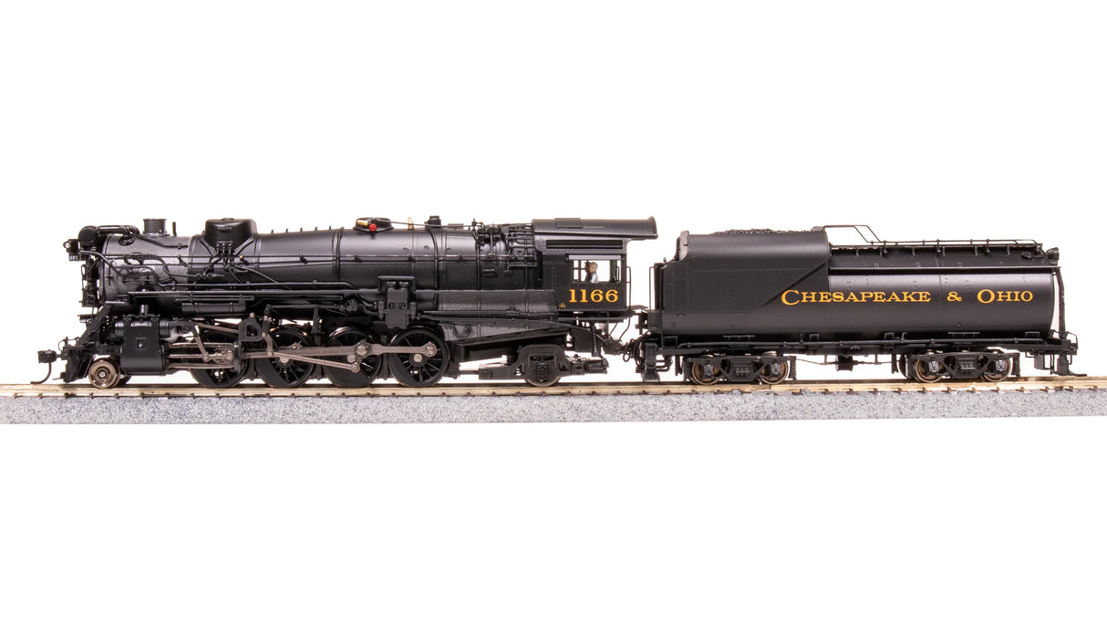 BLI 7593 K-2 Mikado 2-8-2 C&O Chesapeake & Ohio #1196, 16-VC Tender DCC & Sound HO Scale