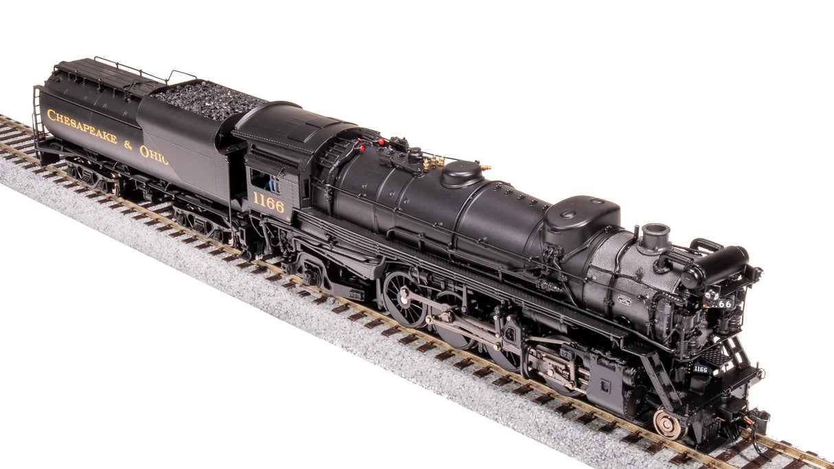 BLI 7593 K-2 Mikado 2-8-2 C&O Chesapeake & Ohio #1196, 16-VC Tender DCC & Sound HO Scale