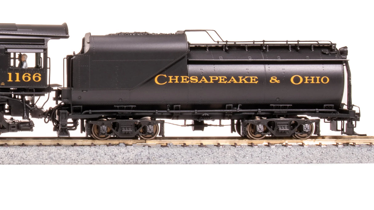 BLI 7593 K-2 Mikado 2-8-2 C&O Chesapeake & Ohio #1196, 16-VC Tender DCC & Sound HO Scale