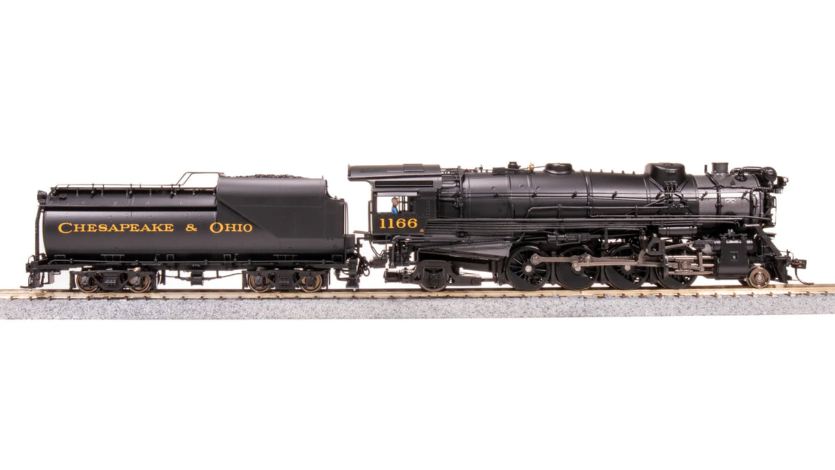 BLI 7593 K-2 Mikado 2-8-2 C&O Chesapeake & Ohio #1196, 16-VC Tender DCC & Sound HO Scale