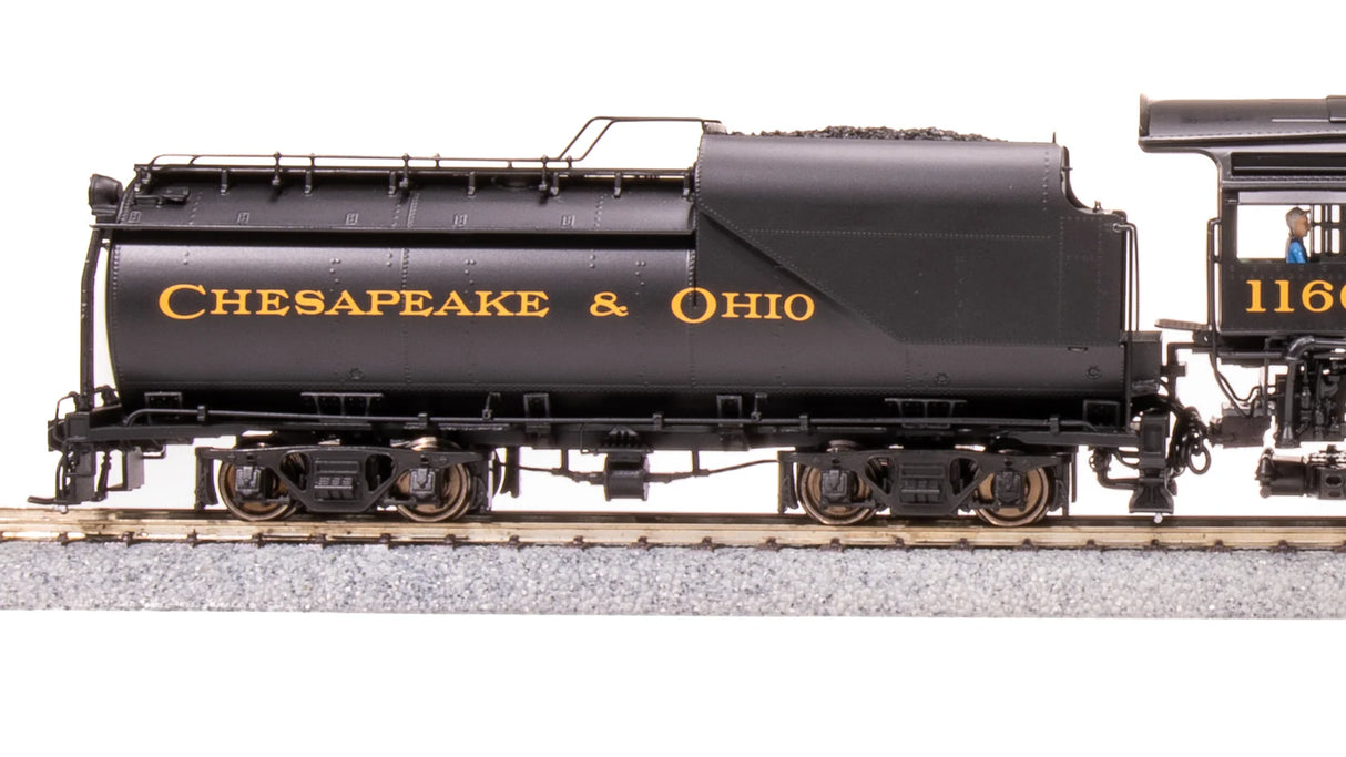 BLI 7593 K-2 Mikado 2-8-2 C&O Chesapeake & Ohio #1196, 16-VC Tender DCC & Sound HO Scale