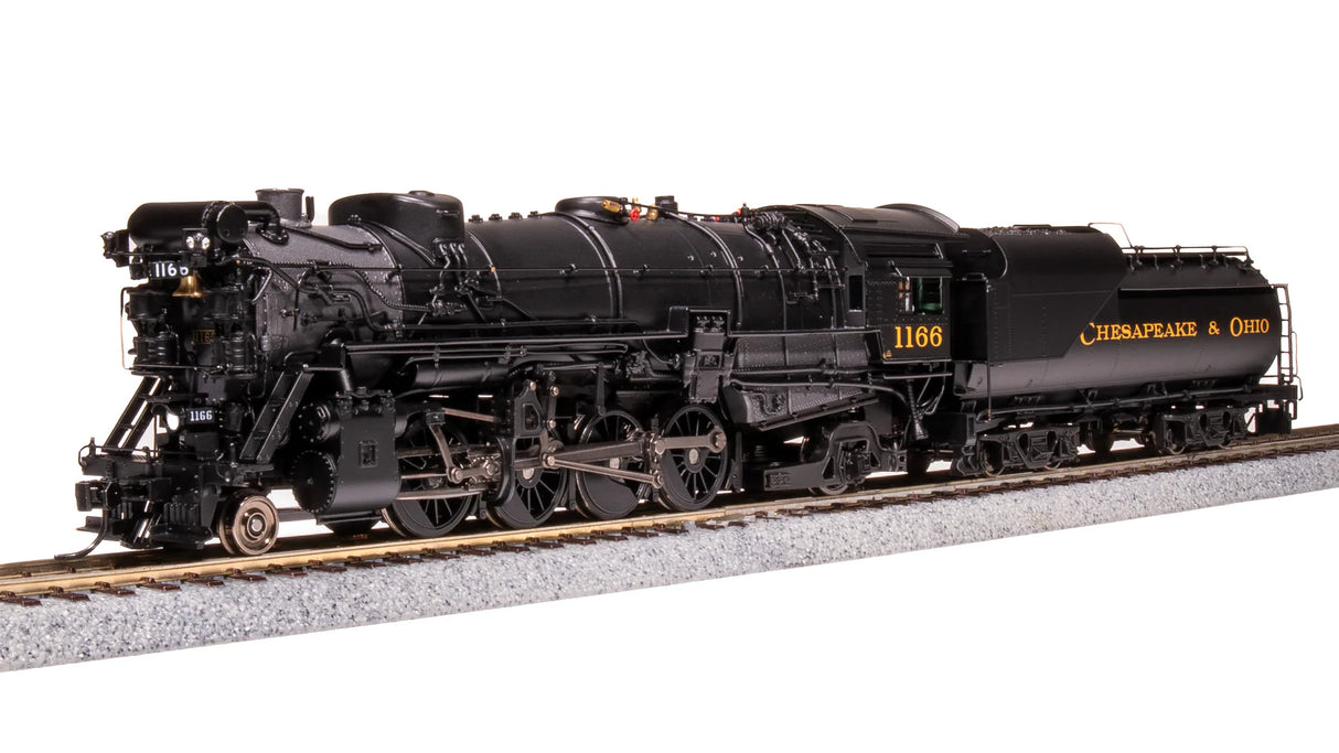 BLI 7593 K-2 Mikado 2-8-2 C&O Chesapeake & Ohio #1196, 16-VC Tender DCC & Sound HO Scale