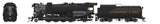 BLI 7597 K-2 Mikado 2-8-2 C&O Chesapeake & Ohio #1182, 12-VC Tender DCC & Sound HO Scale